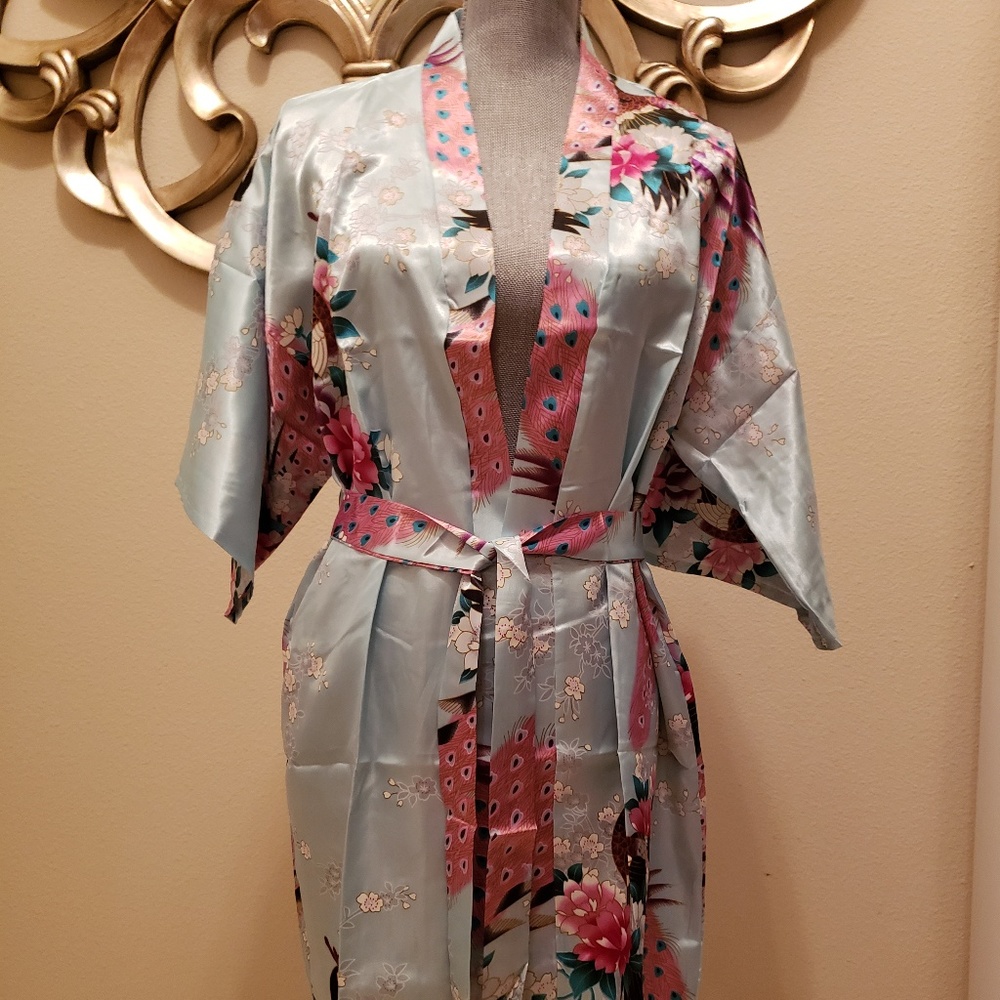 Light teal green robe
